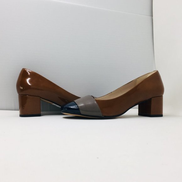 clarks navy blue heels